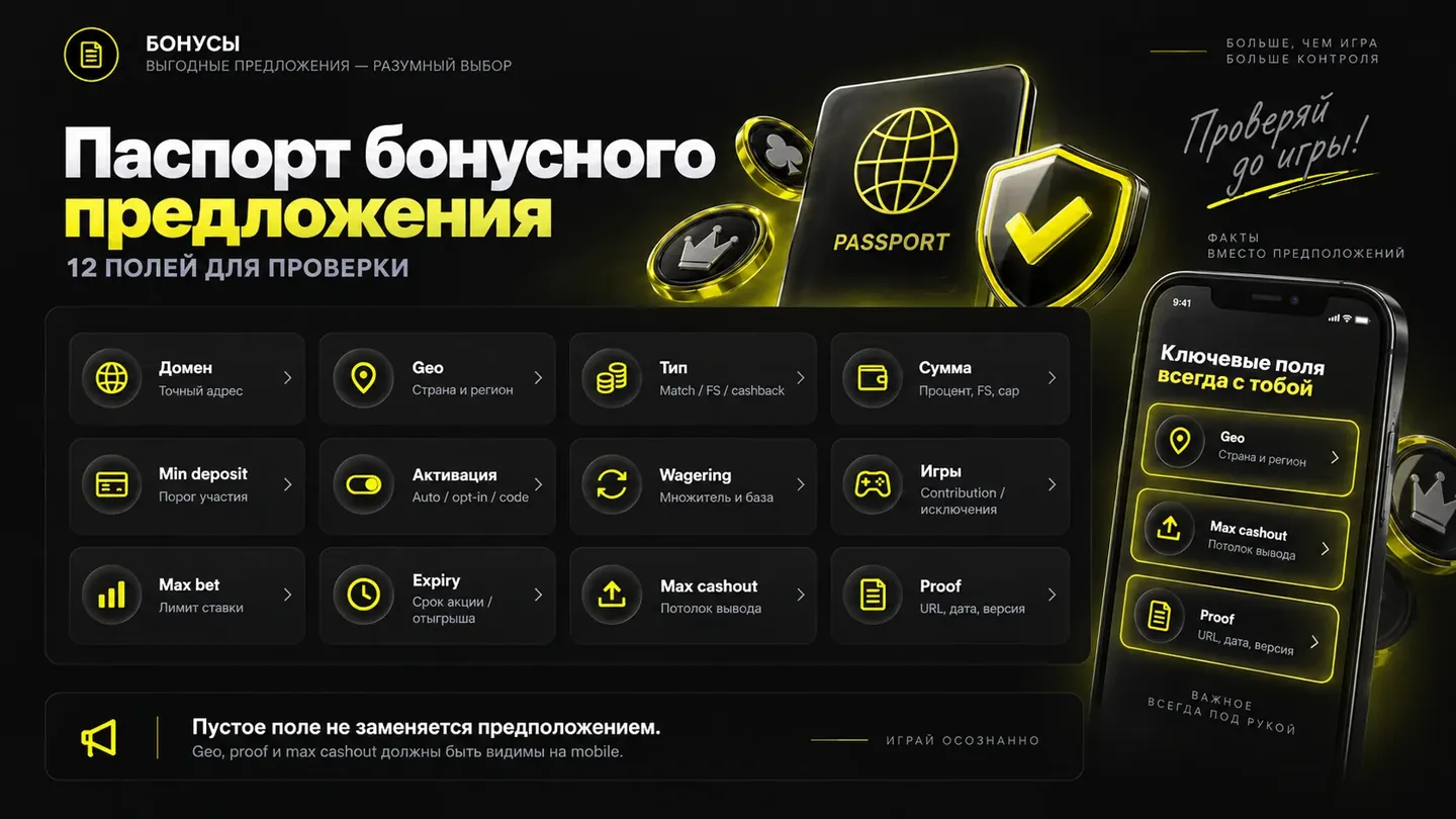 Пустое поле не заменяется предположением Паспорт бонусного предложения из двенадцати полей