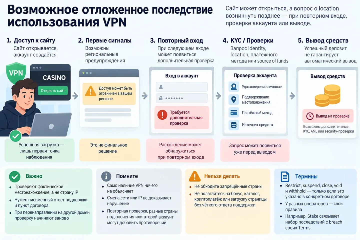 Возможное отложенное последствие использования VPN